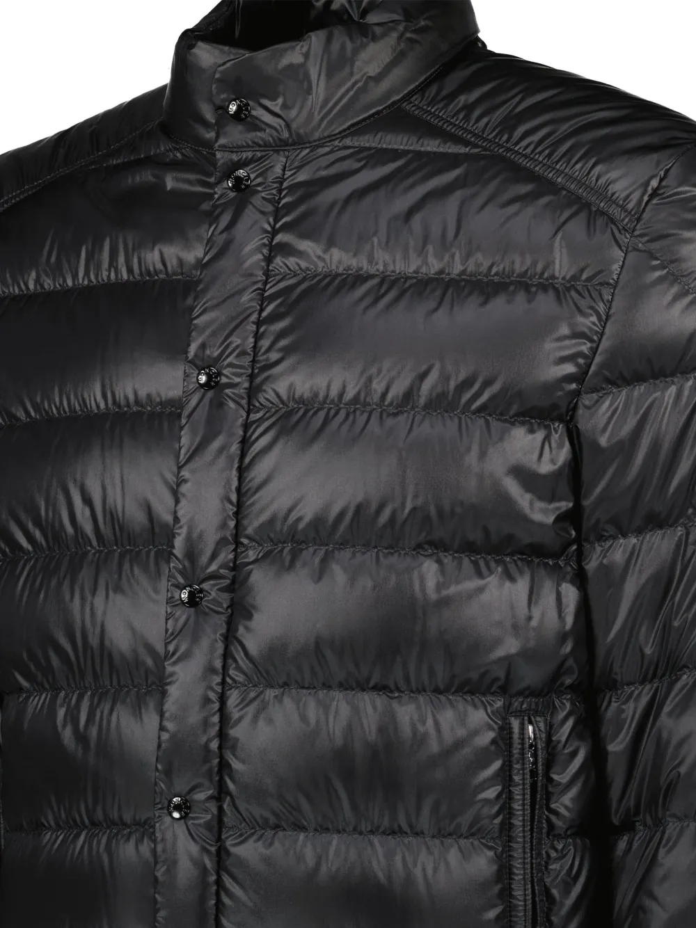 Moncler Selves gewatteerd jack met lange mouwen en rits Zwart
