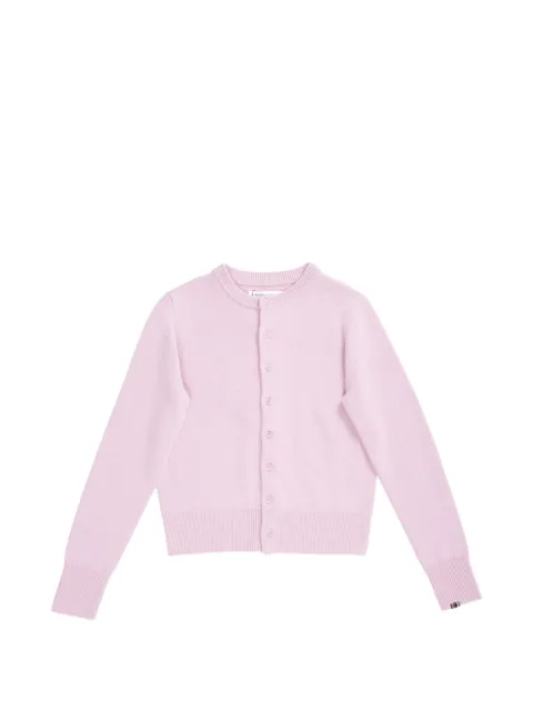 extreme cashmere crew-neck cashmere cardigan