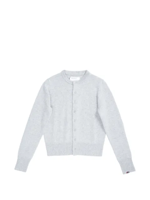 extreme cashmere crew-neck cashmere cardigan