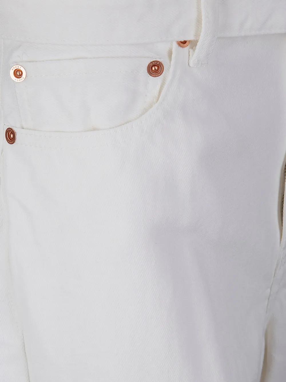  Sacai Belted Denim Trousers - White 