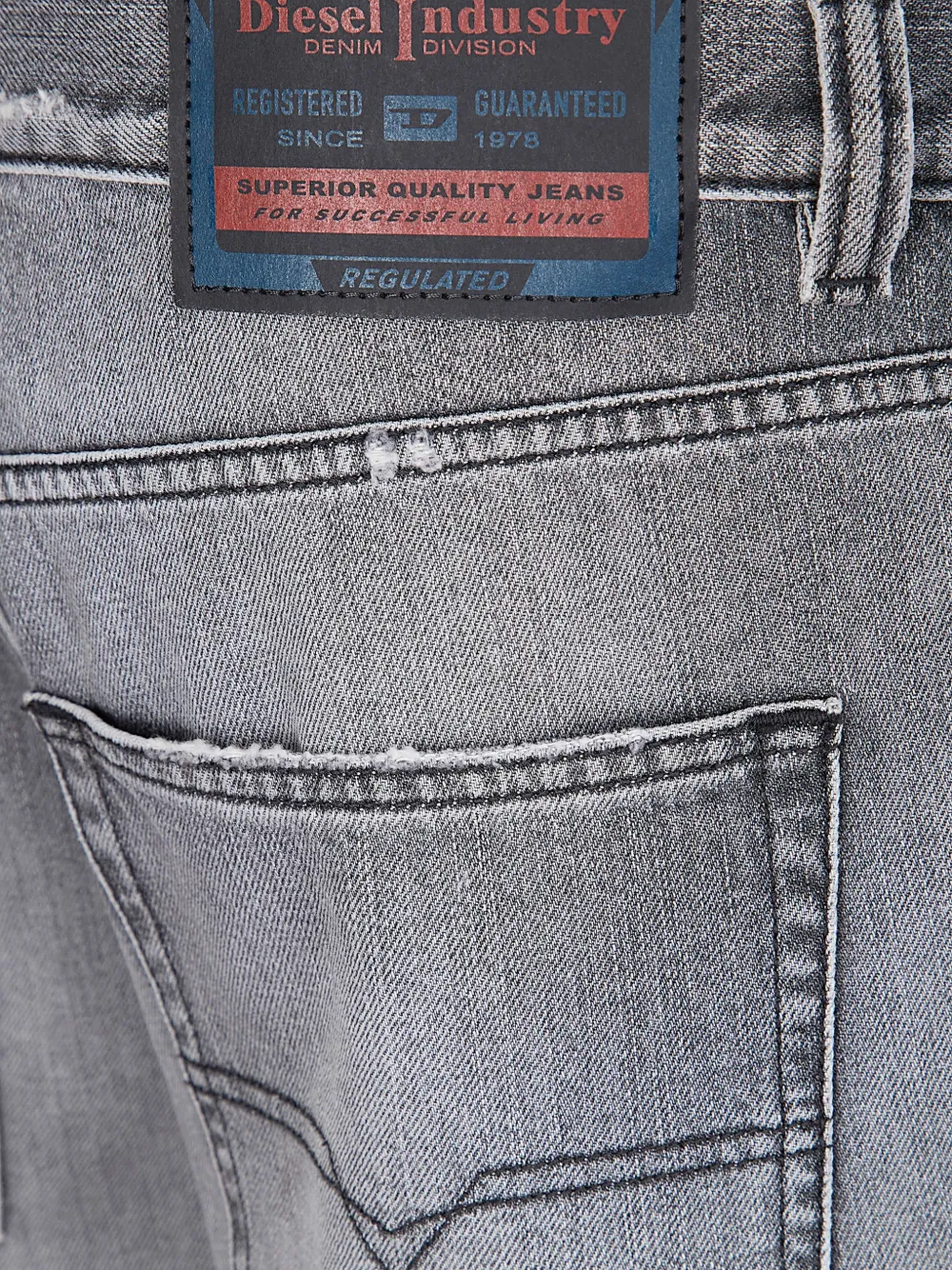  Diesel Distressed-effect Denim Shorts - Grey 