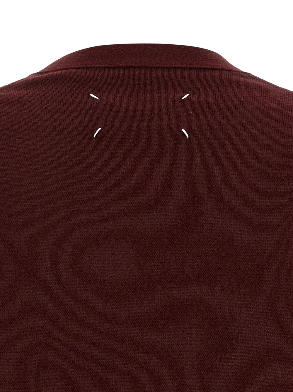 Maison Margiela Vest met V-hals Rood
