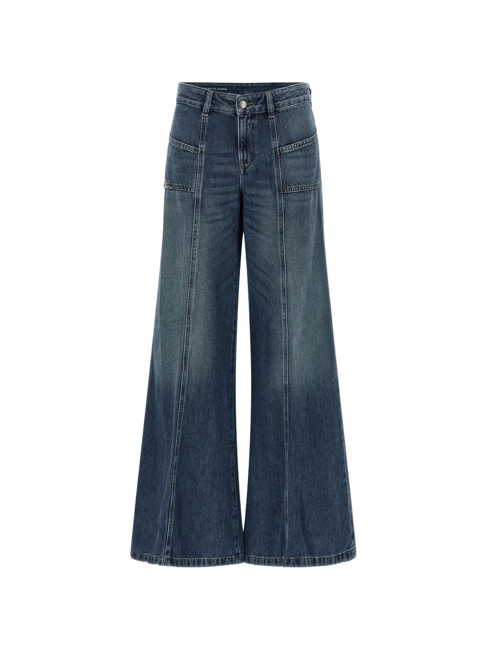 Diesel D-Akii stonewashed flared jeans - Blu