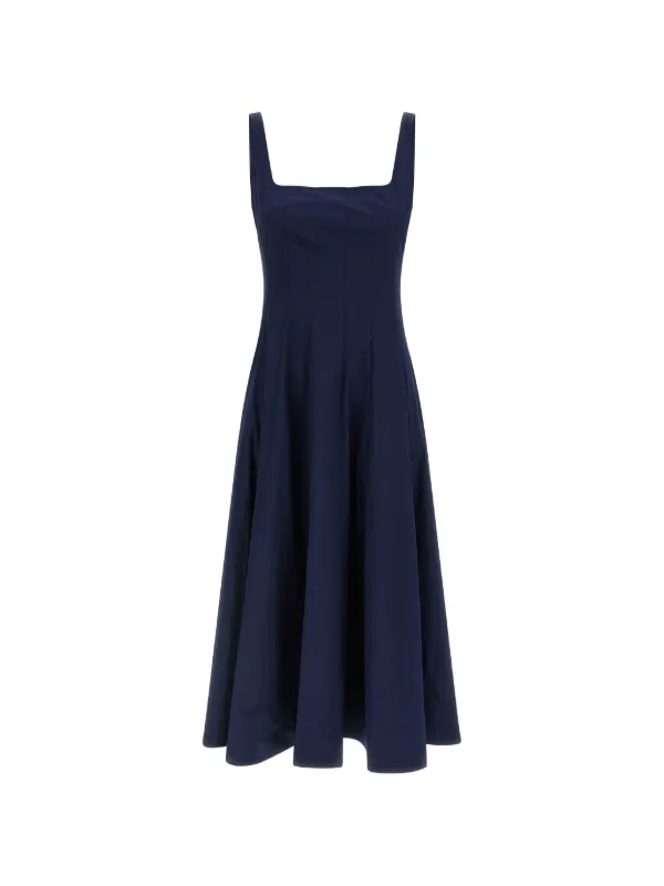 blue staud dress Staud Le Sable Dress Blue Toile main image 1