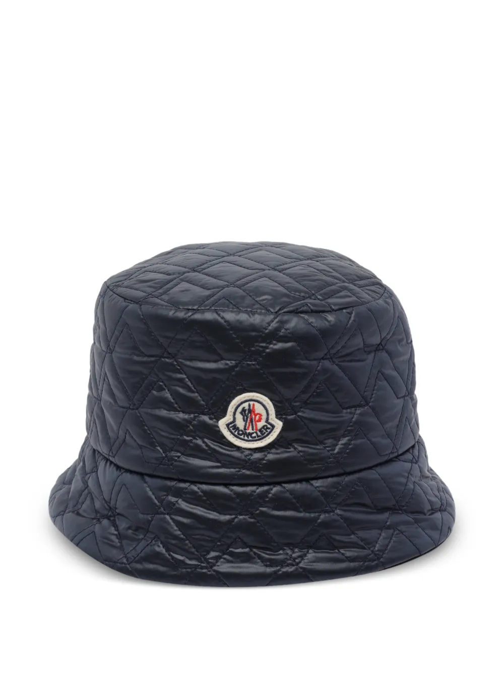  Moncler Logo Patch Reversible Bucket Hat - Blue 