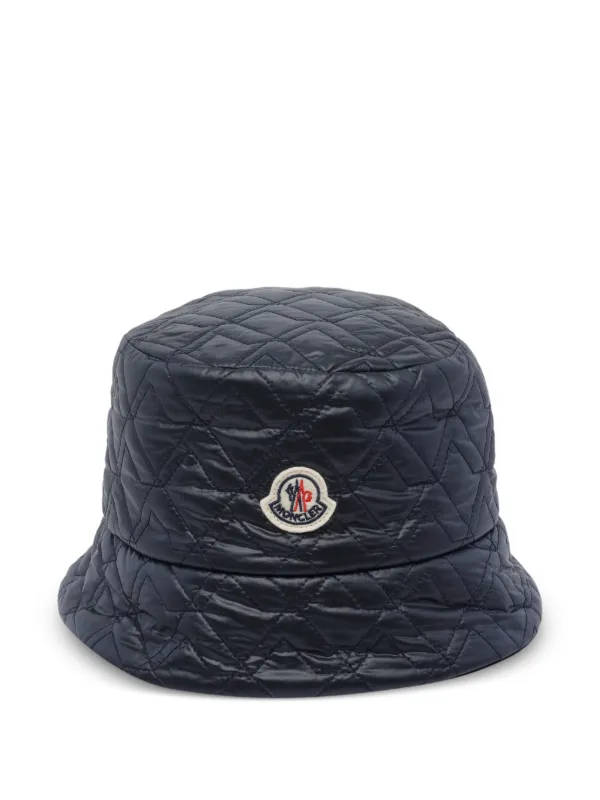 Moncler リバーシブル バケットハット | ブルー | FARFETCH JP