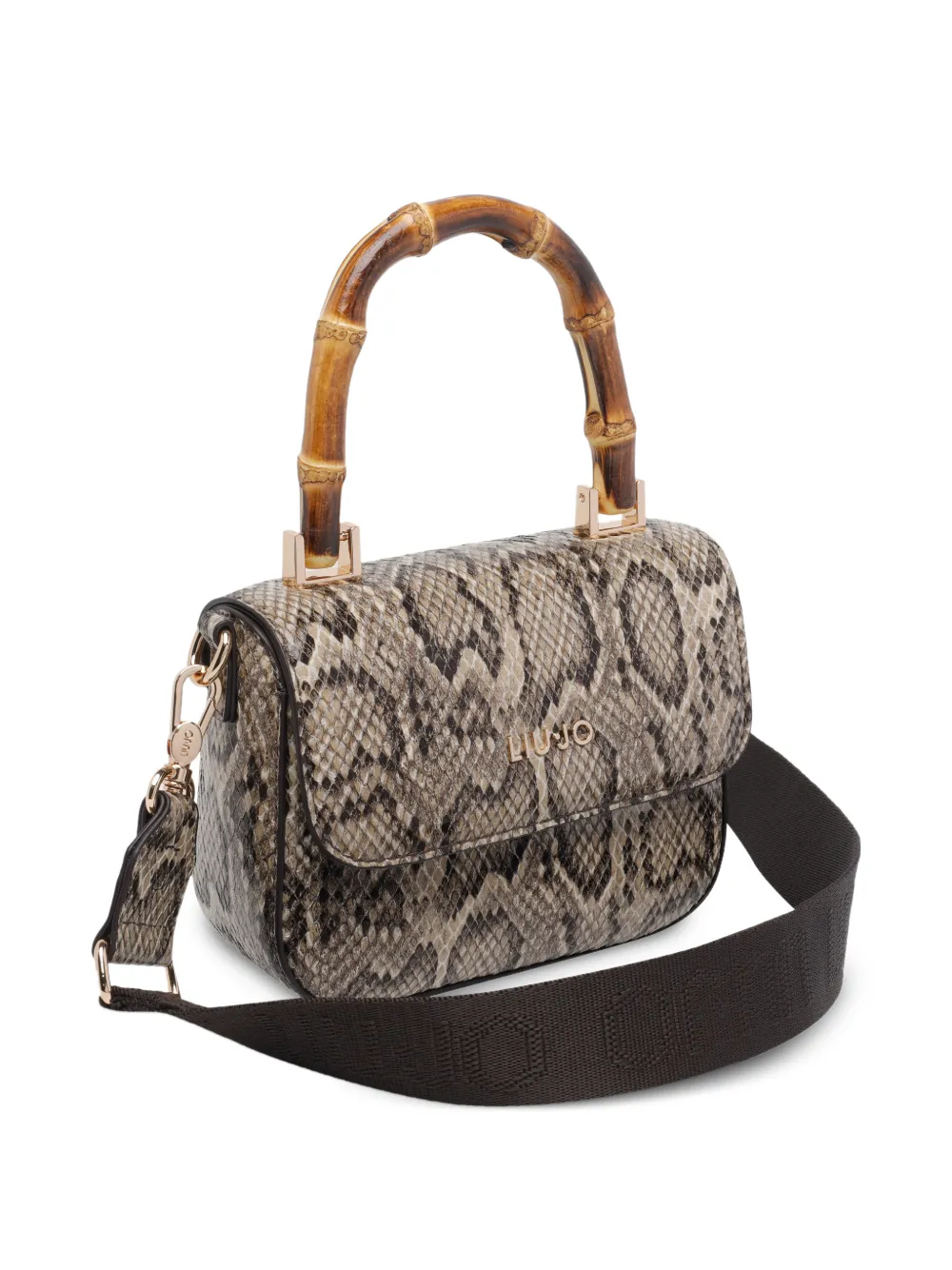  Liu Jo Python-pattern Tote Bag - Neutrals 