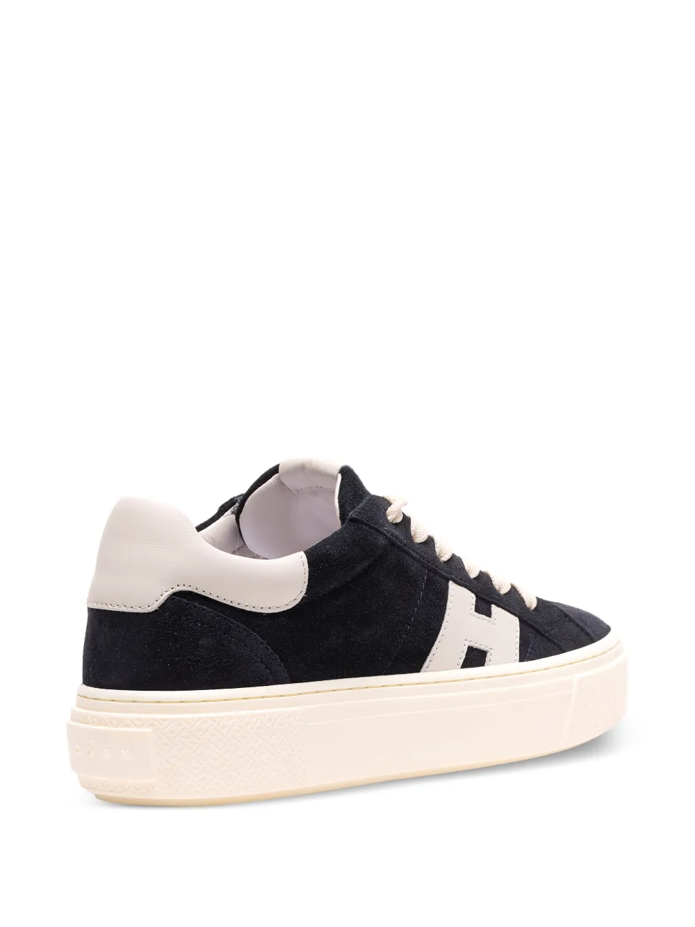 Hogan Crosswind sneakers met plateauzool en ronde neus Blauw