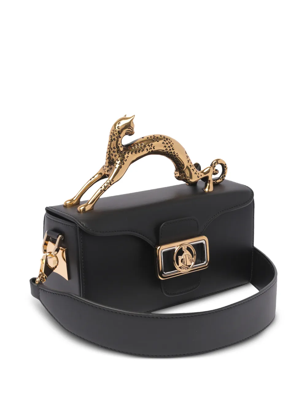  Lanvin Cat-handle Tote Bag - Black 