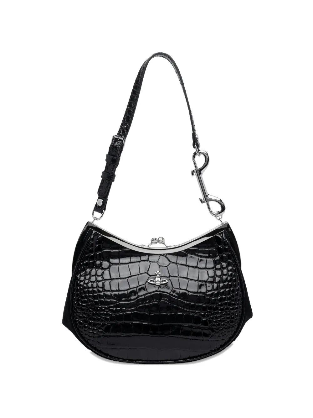 Vivienne Westwood Orb-plaque shoulder bag - Nero