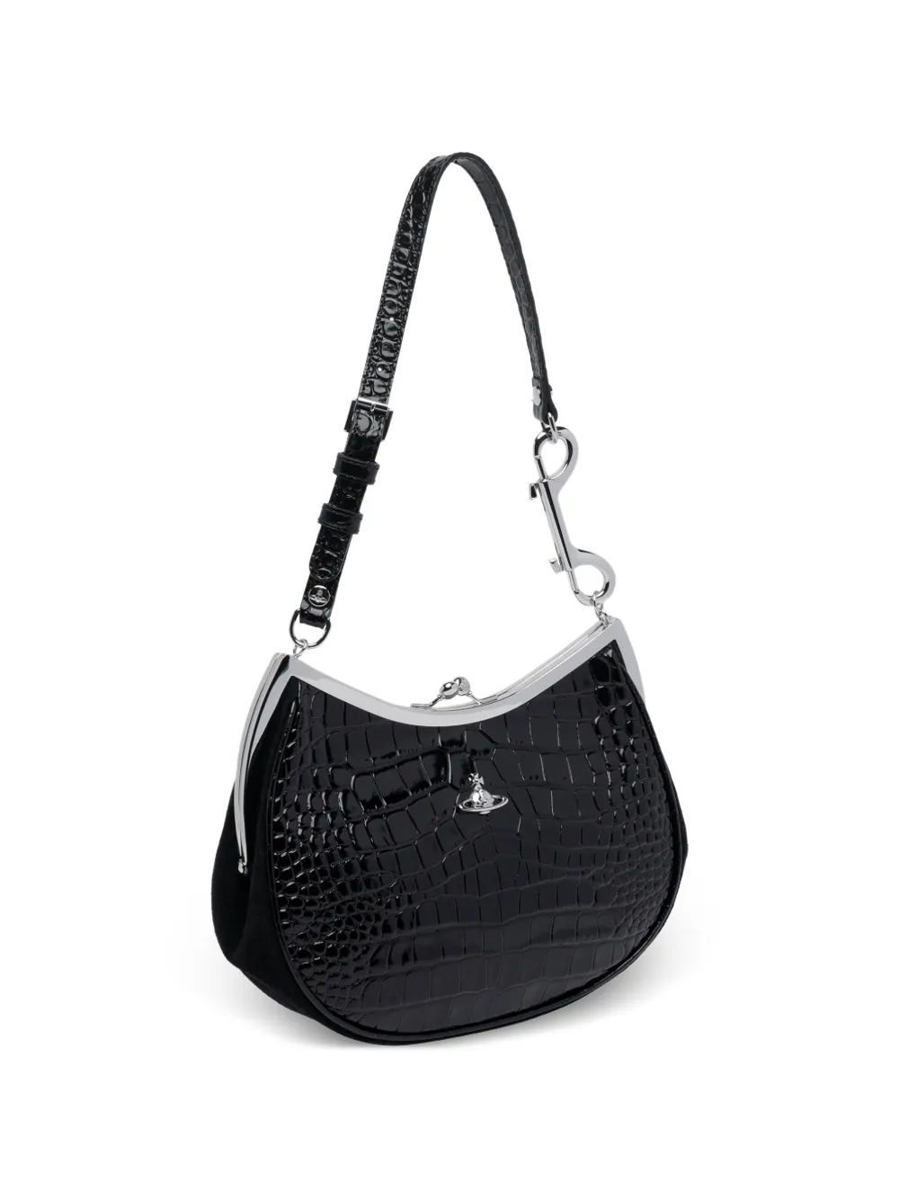 Vivienne Westwood Orb-plaque Shoulder Bag | Black | FARFETCH