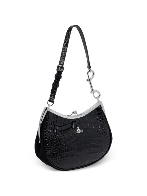 Vivienne Westwood Orb-plaque Shoulder Bag | Black | FARFETCH