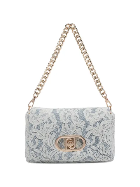 LIU JO logo floral-embroidered shoulder bag