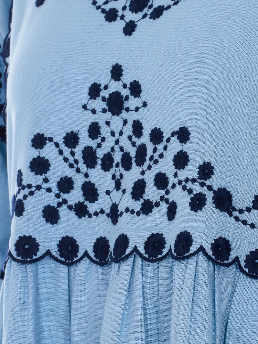 Sea Mini-jurk met lange mouwen Blauw