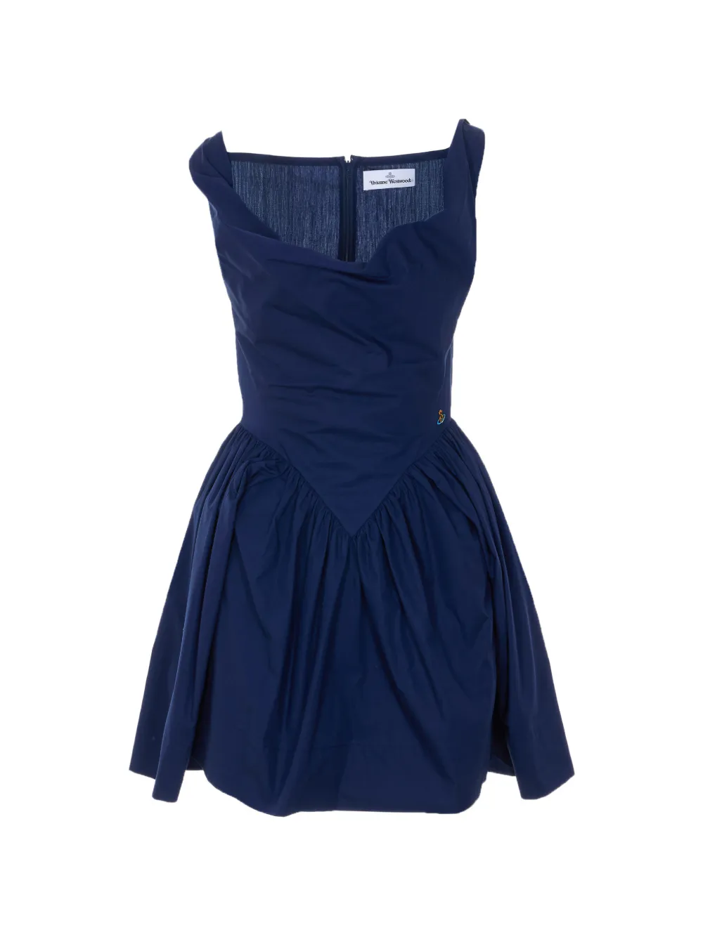 Vivienne Westwood orb embroidered mini dress - Blu