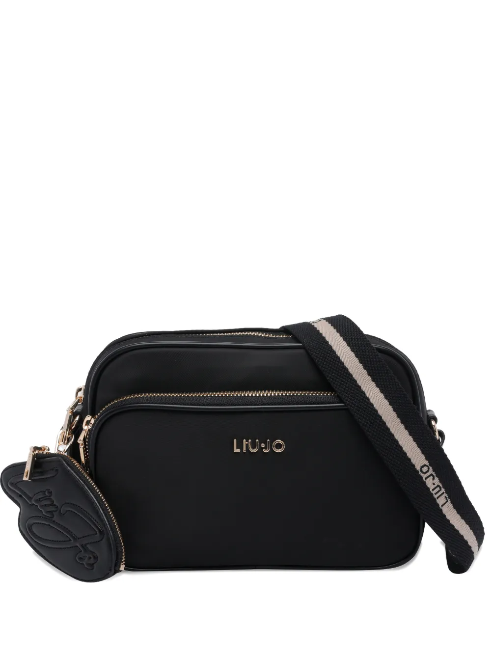 LIU JO logo-detail zip-fastening cross body bag - Nero