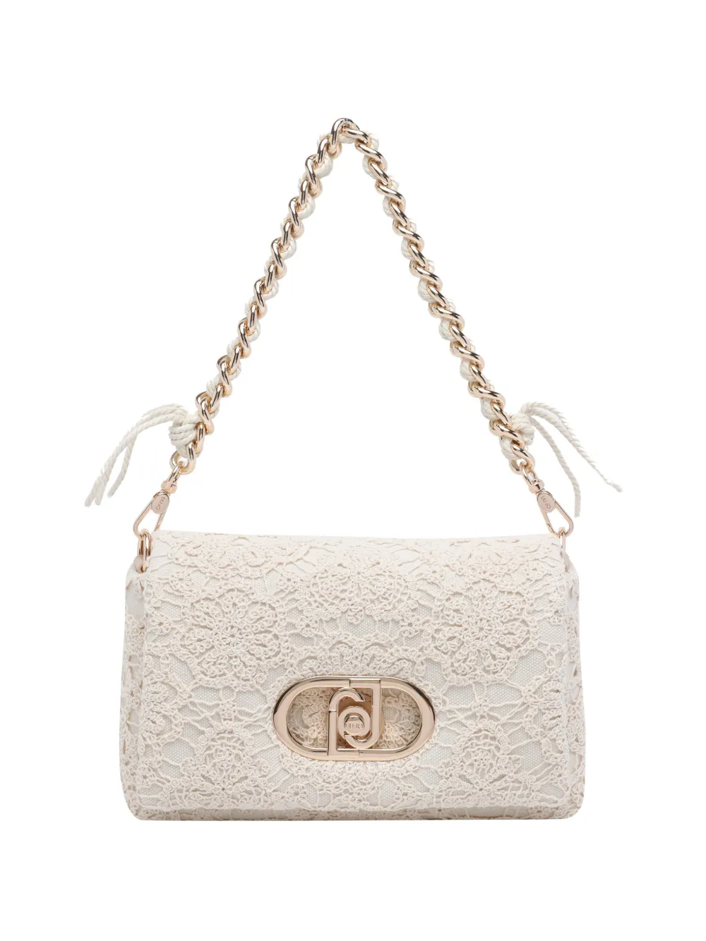 LIU JO lace chain shoulder bag - Bianco