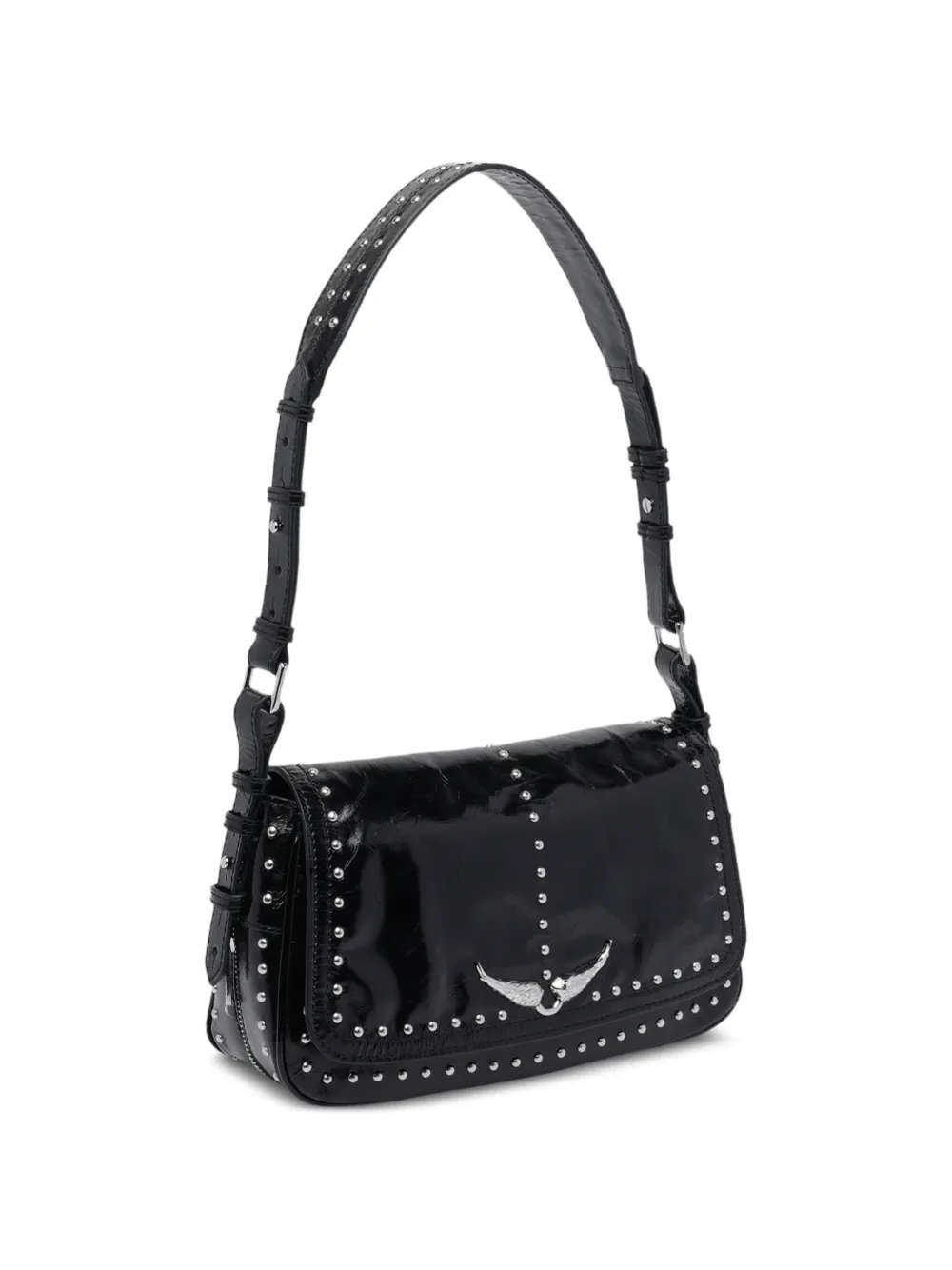  Zadig&voltaire Studs Removable-strap Shoulder Bag - Black 