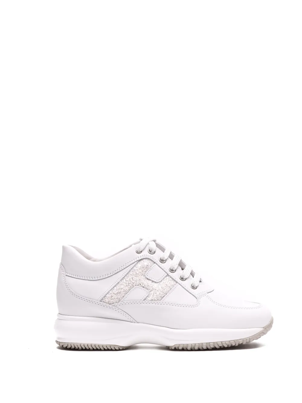 Hogan Sneakers met ronde neus en logo Wit