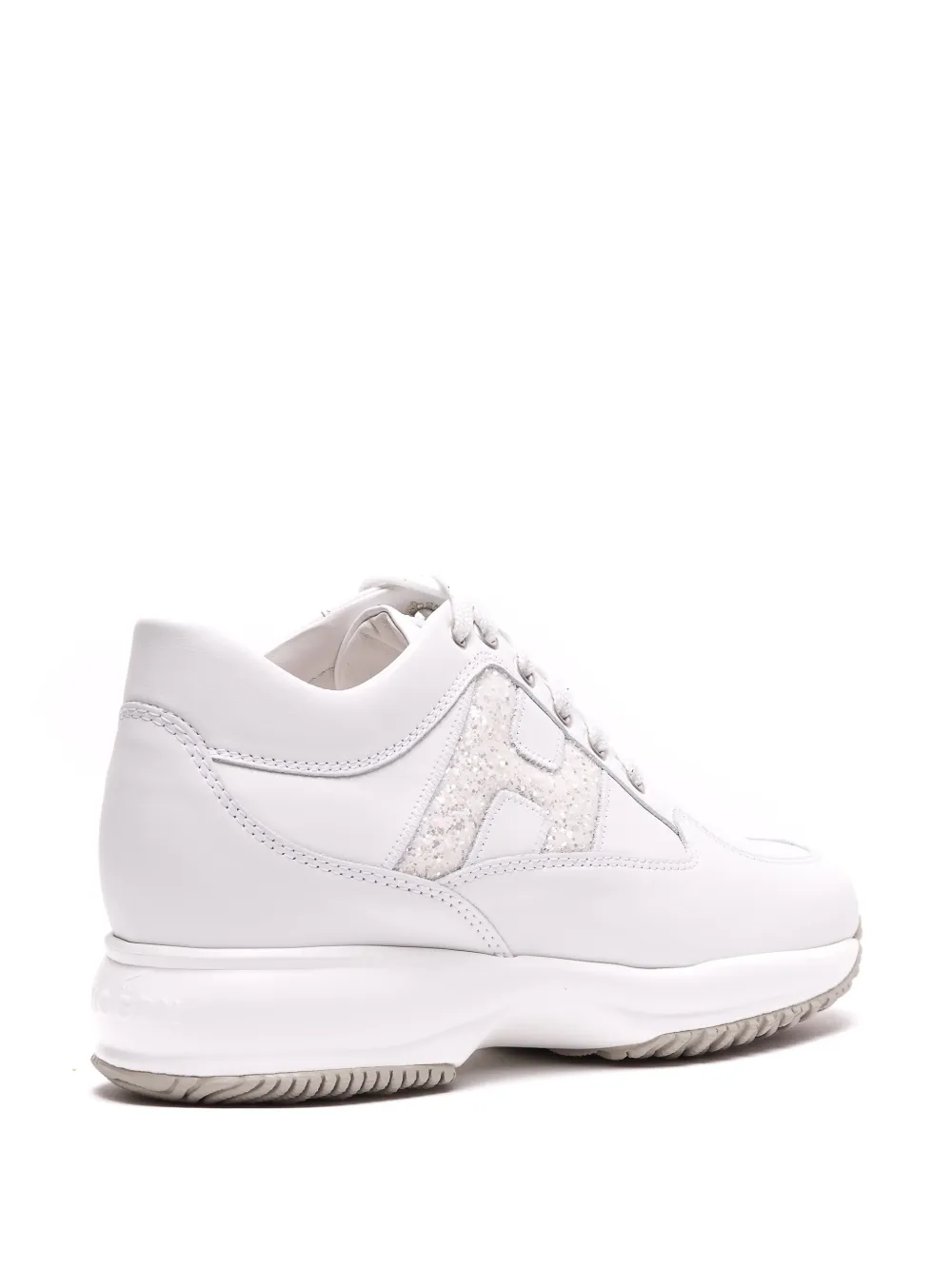 Hogan Sneakers met ronde neus en logo Wit