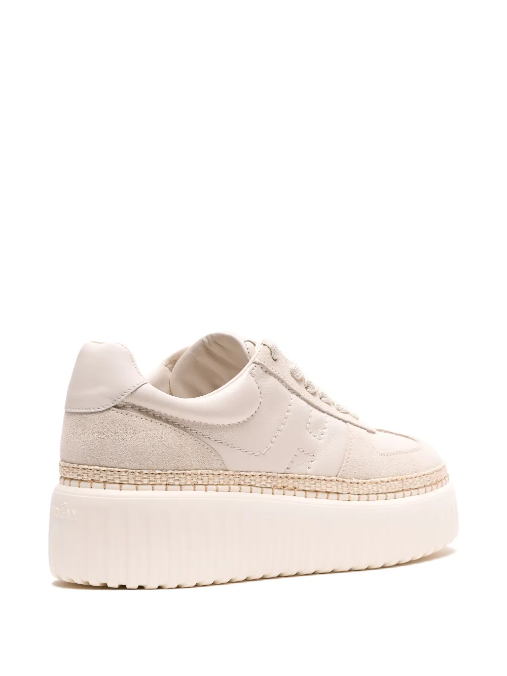 Hogan H-Stripes sneakers met plateauzool Beige