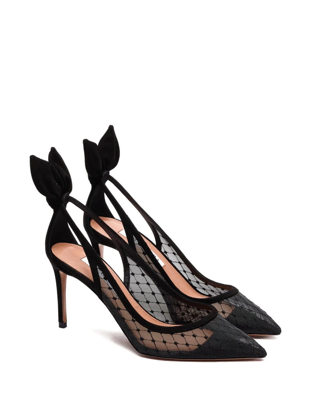 Aquazzura Pumps met striksluiting Zwart