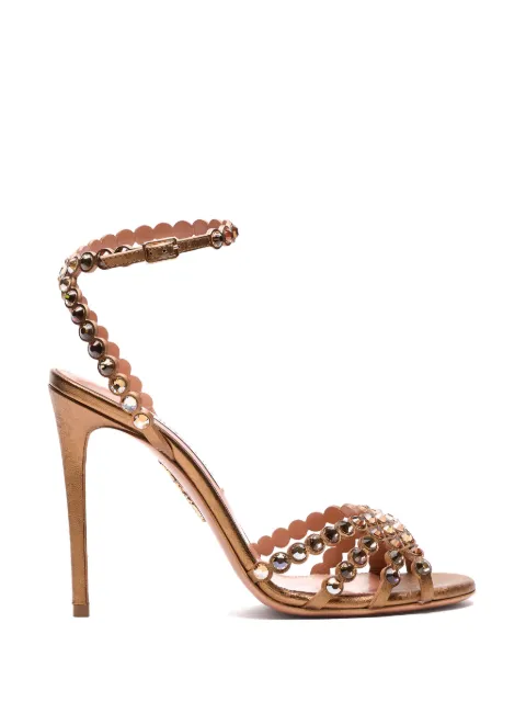 Aquazzura strass buckle tequila sandals