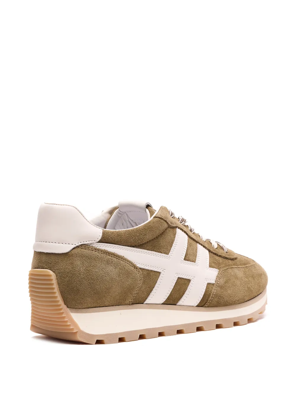 Hogan Suède sneakers met applicatie Groen