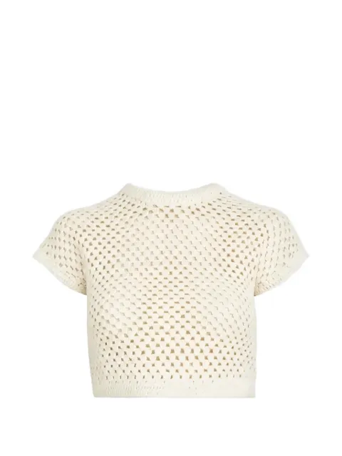 KITH Rhea knitted-cropped T-shirt