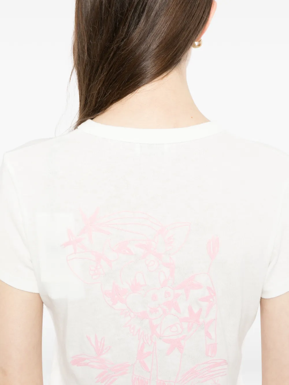 Kenzo GOTS T-shirt met print Wit