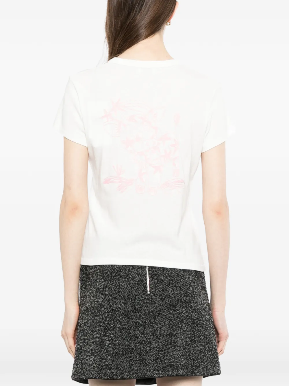 Kenzo GOTS T-shirt met print Wit