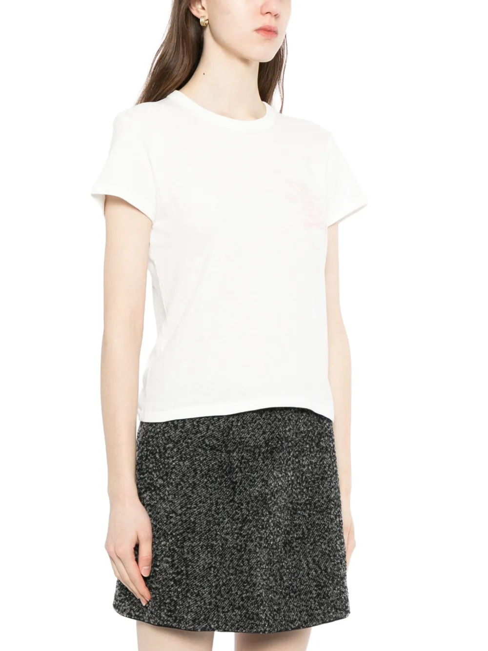 Kenzo GOTS T-shirt met print Wit