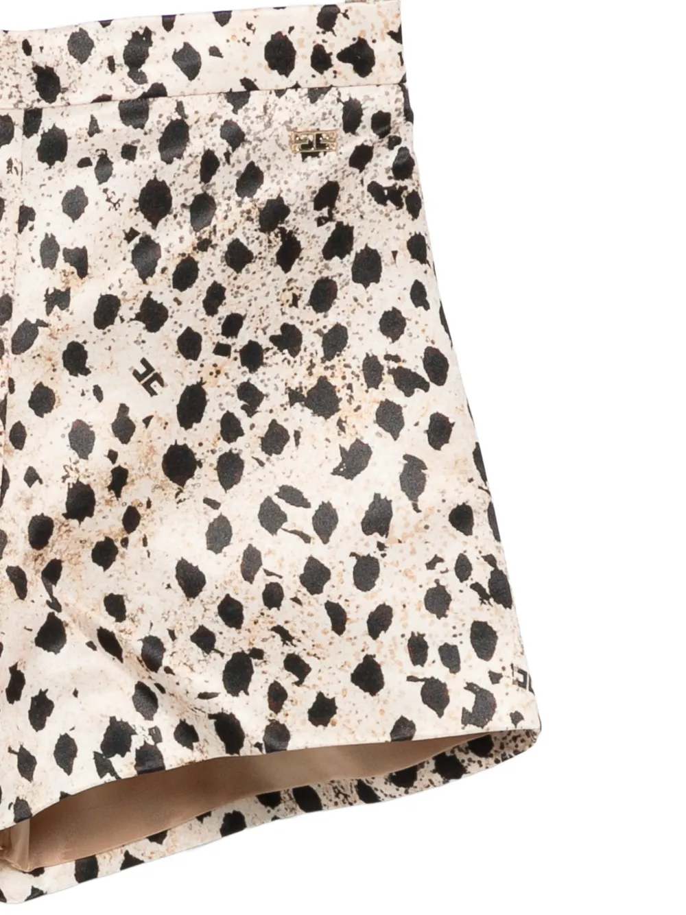  Elisabetta Franchi La Mia Bambina Print Shorts - Neutrals 