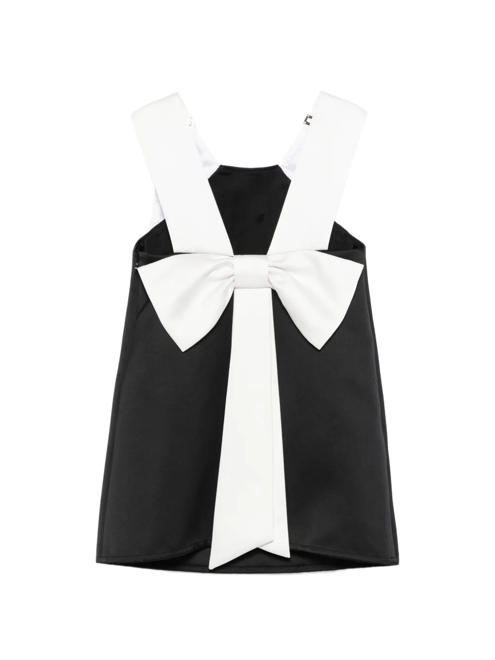 Elisabetta Franchi La Mia Bambina Jurk met strik Zwart