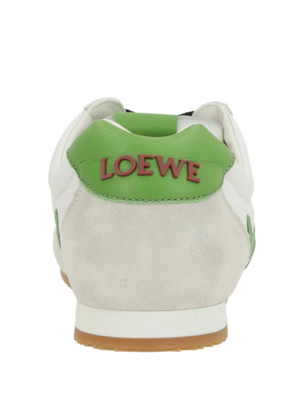 LOEWE Asymmetrische sneakers met emaille bedel Wit
