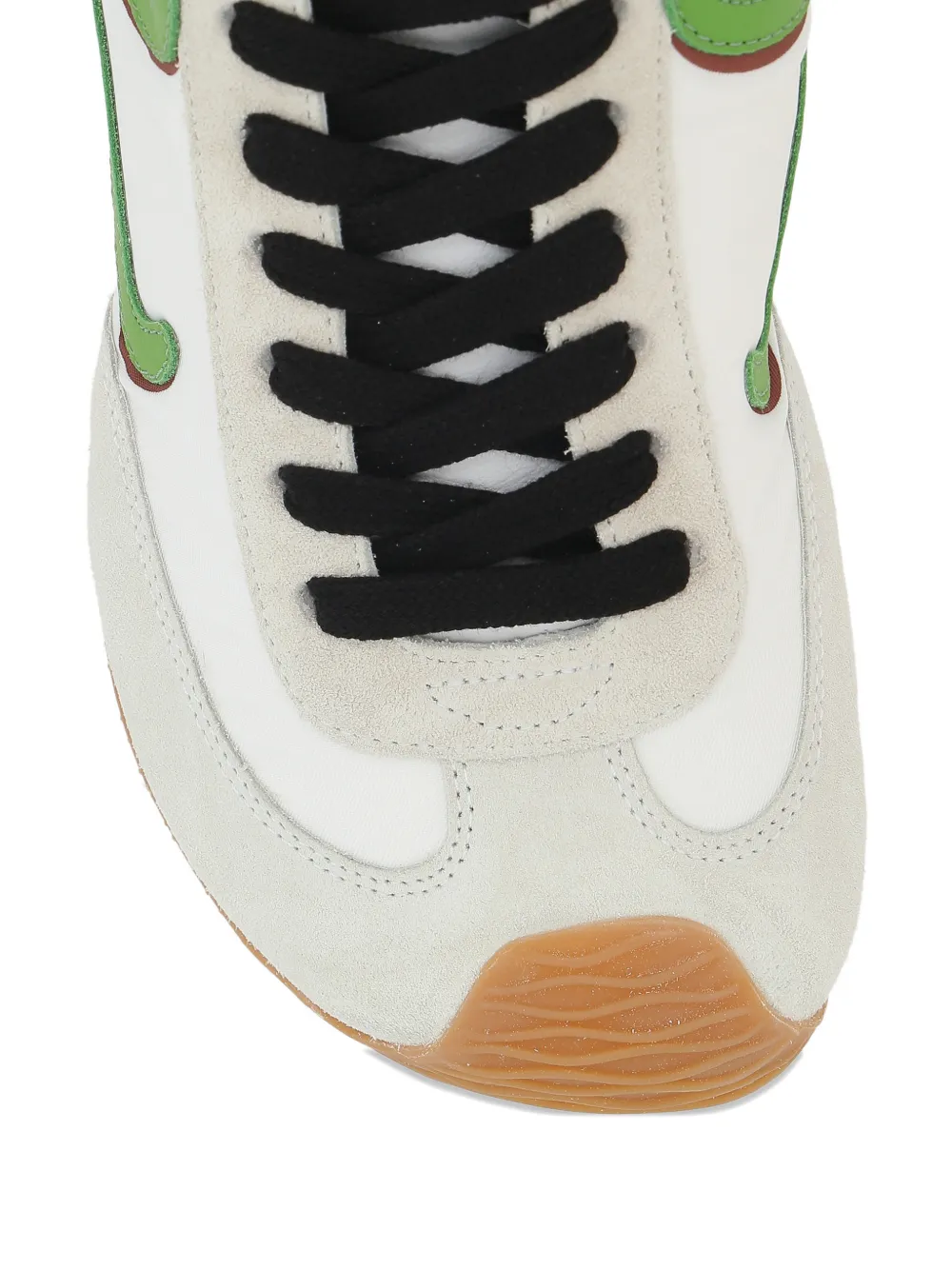 LOEWE Asymmetrische sneakers met emaille bedel Wit