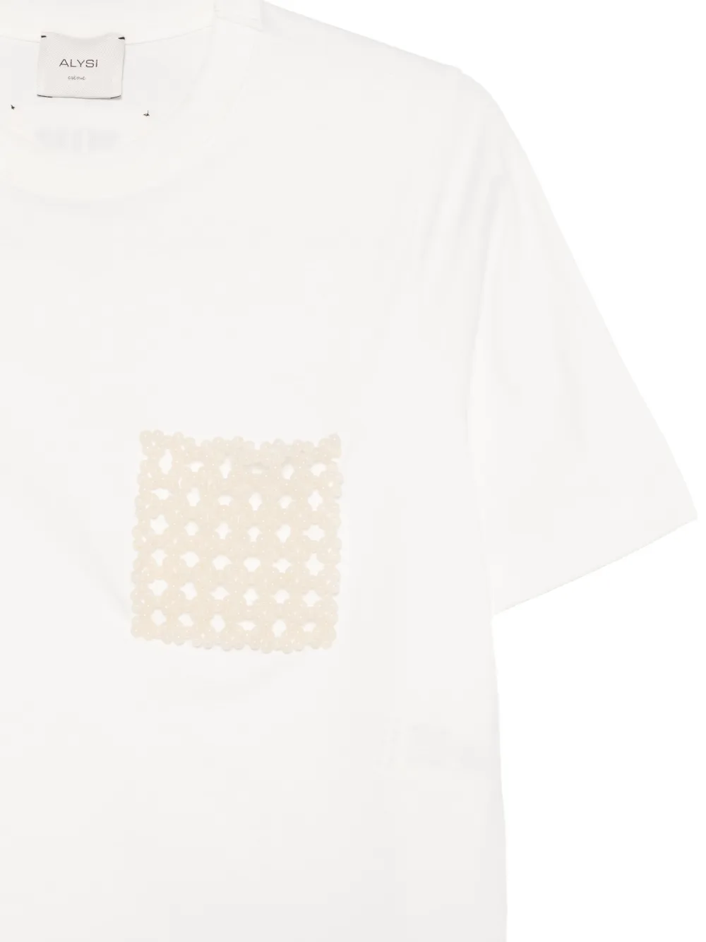 Alysi T-shirt met zak Wit