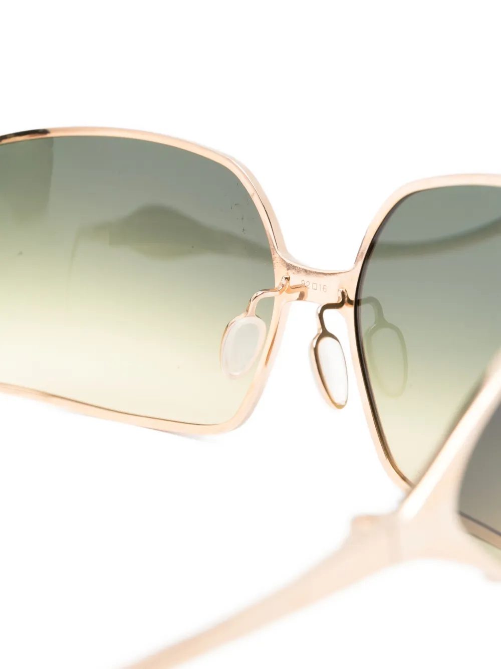  Christian Roth Geometric-frame Sunglasses - Gold 