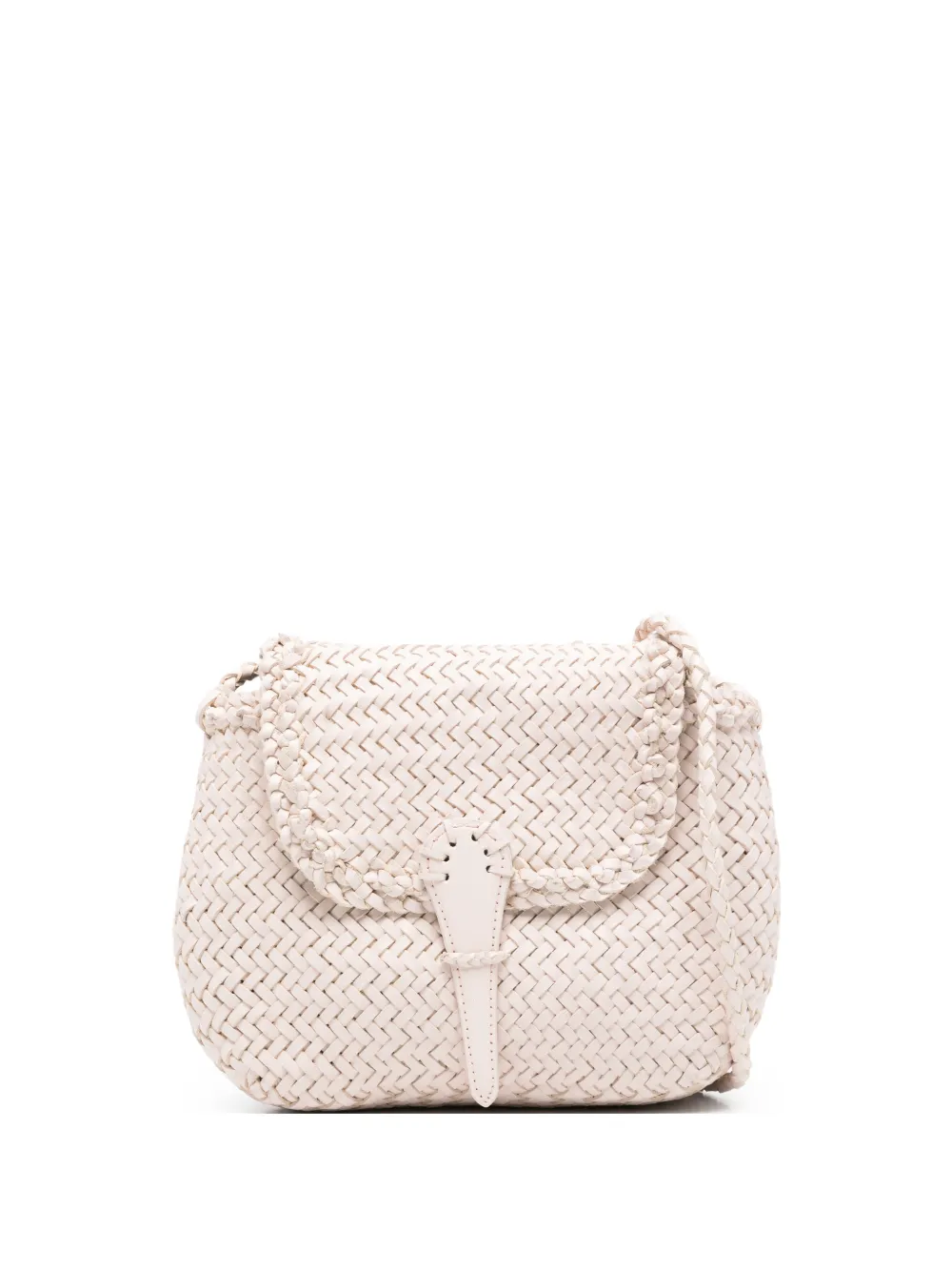 DRAGON DIFFUSION mini City woven cross body bag - Toni neutri