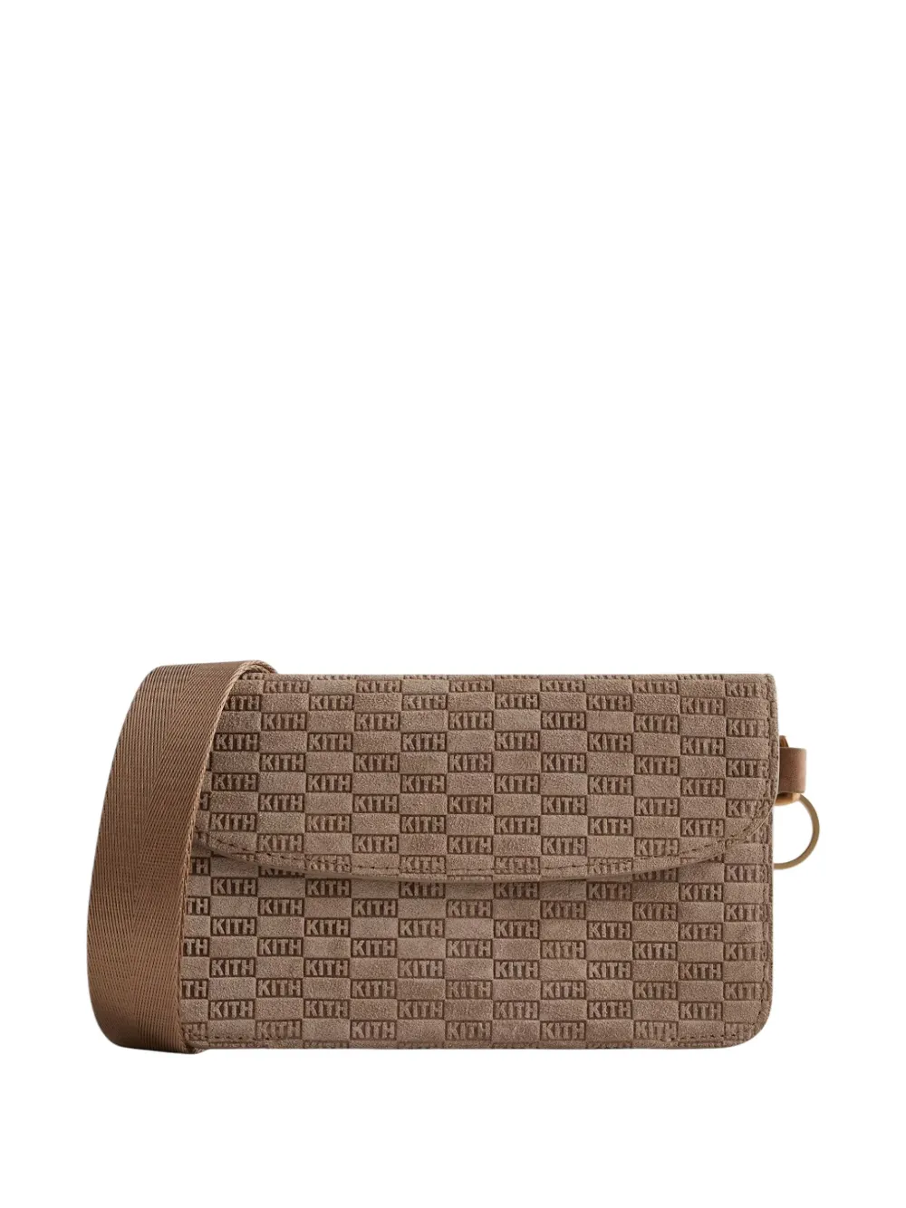 KITH monogram suede cross body bag - Toni neutri
