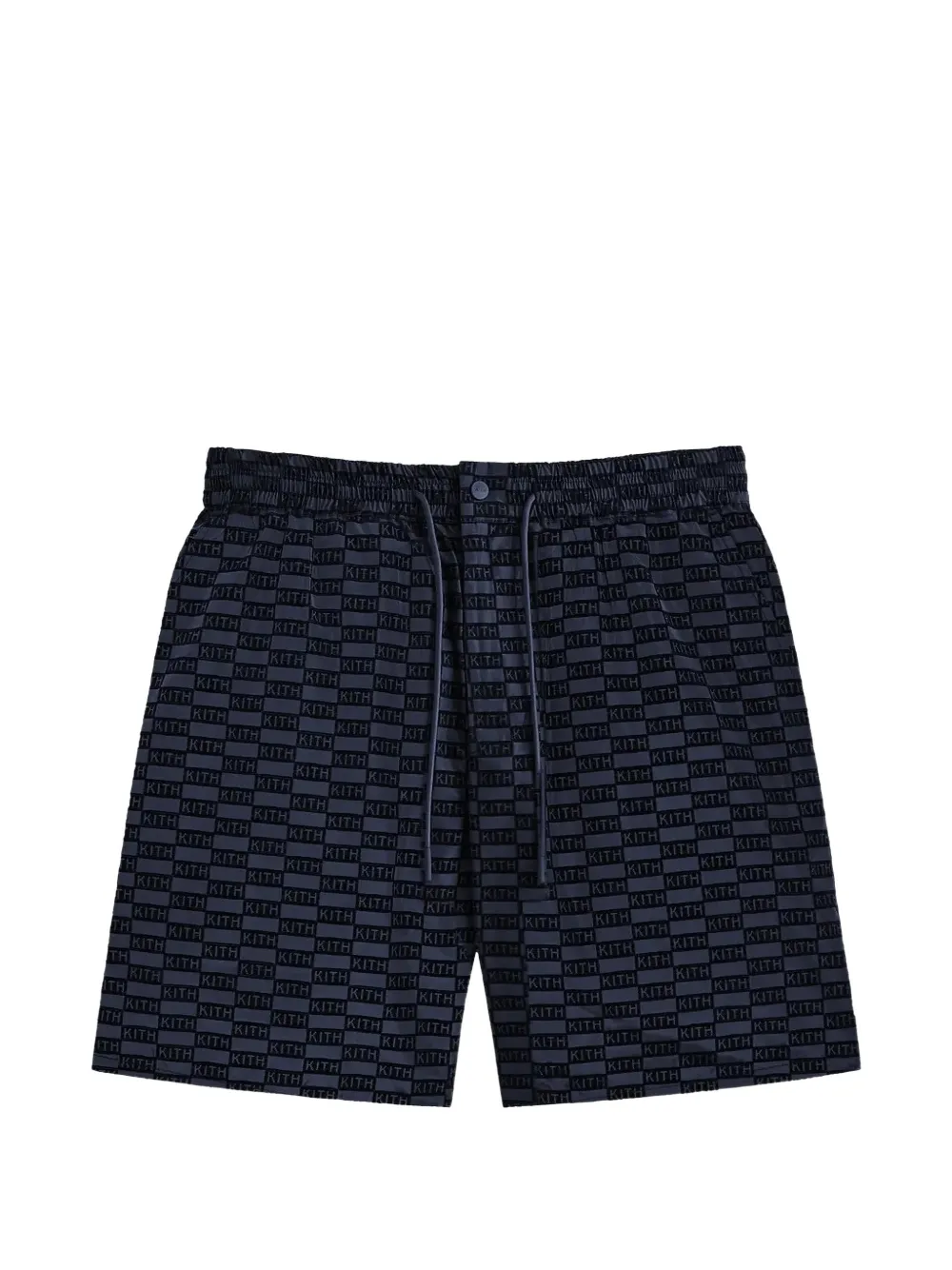 KITH Mason flocked monogram shorts - Nero