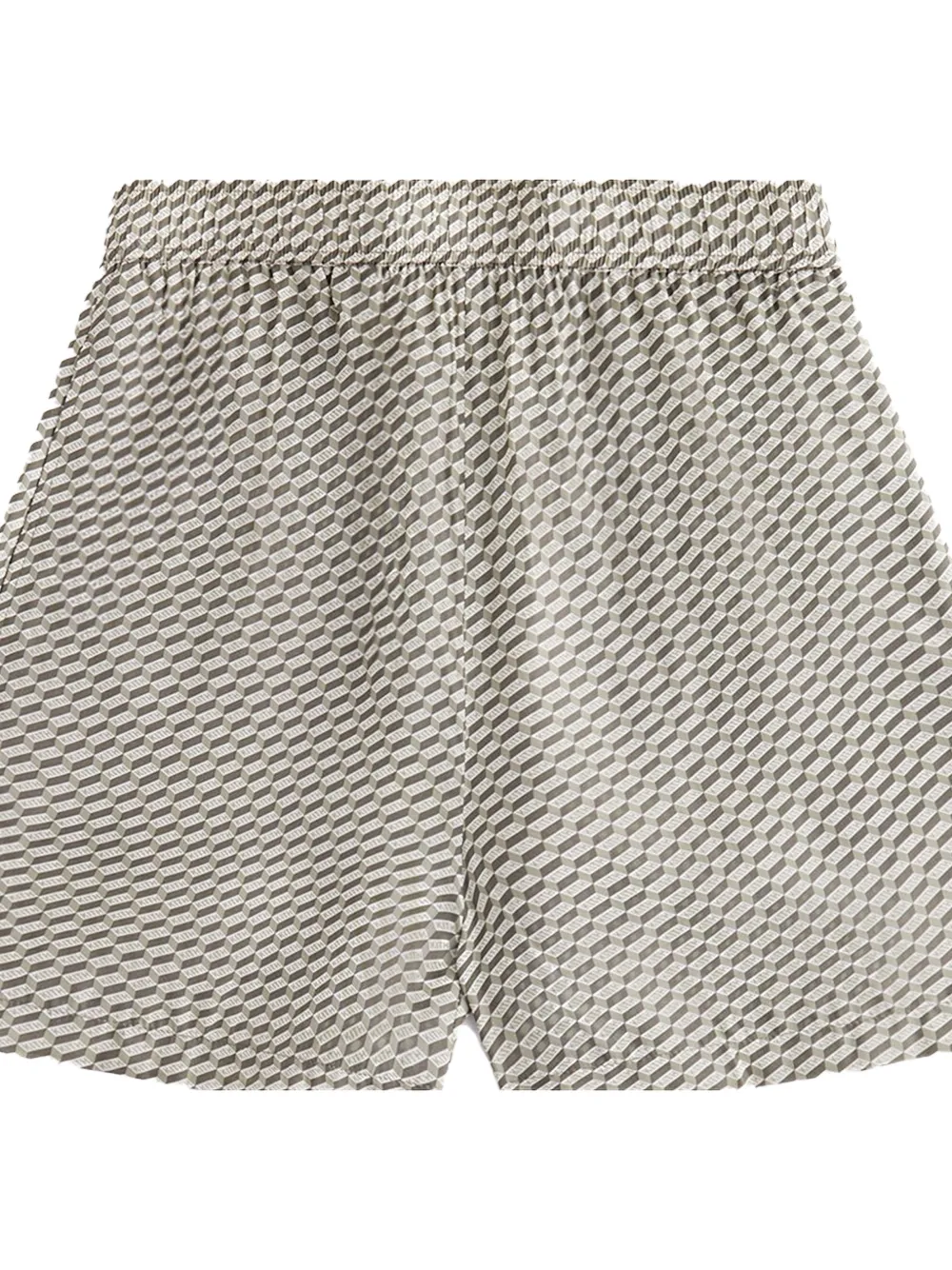 KITH Rayne shorts met monogram-patroon Beige