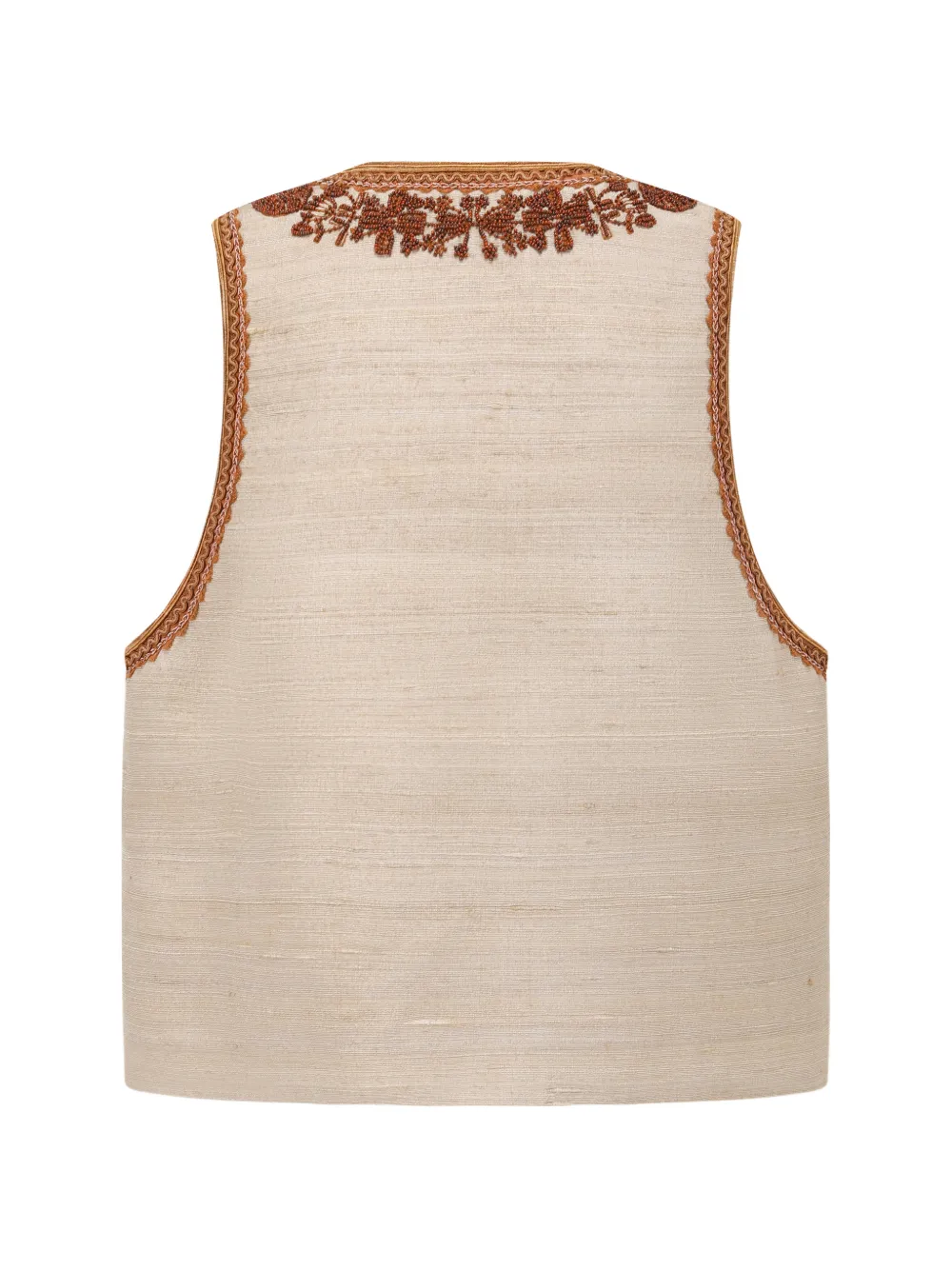 Beaded U-Neck Waistcoat