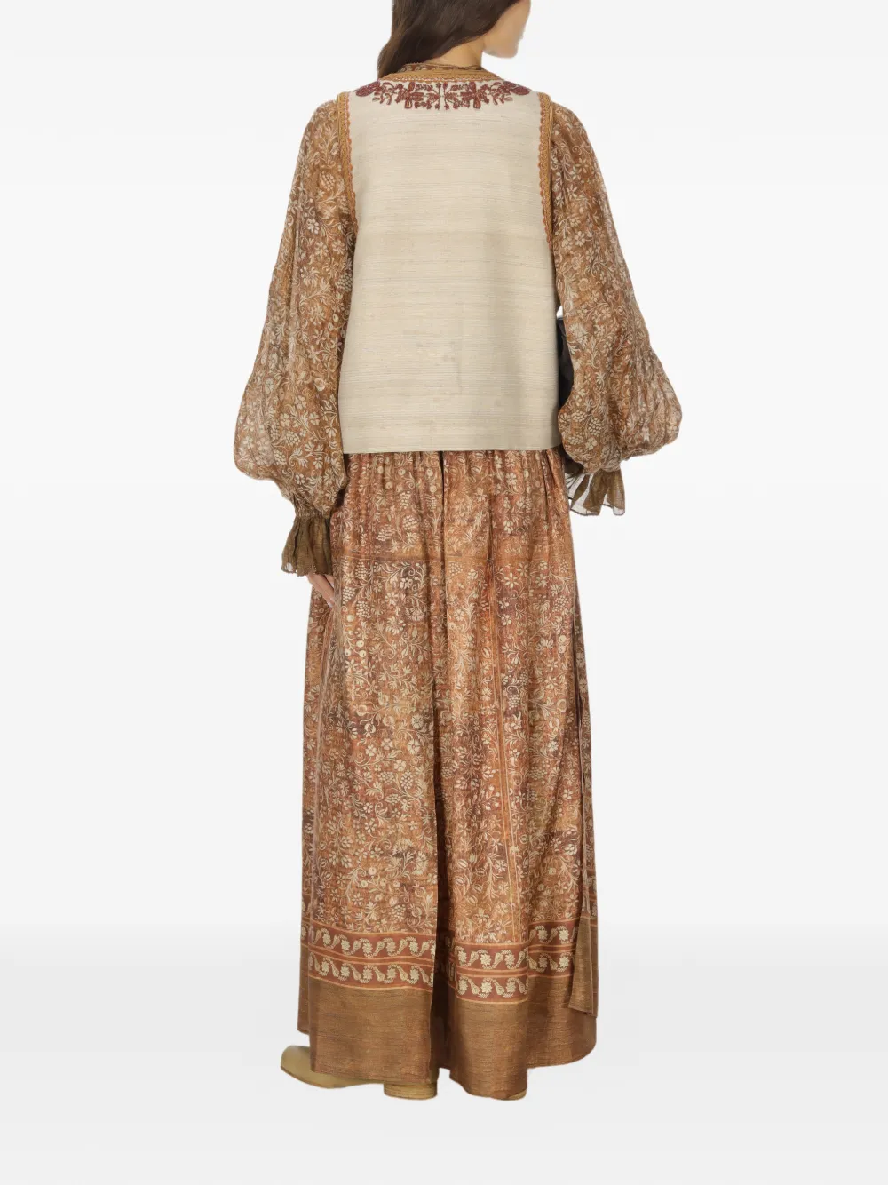 Beaded U-Neck Waistcoat