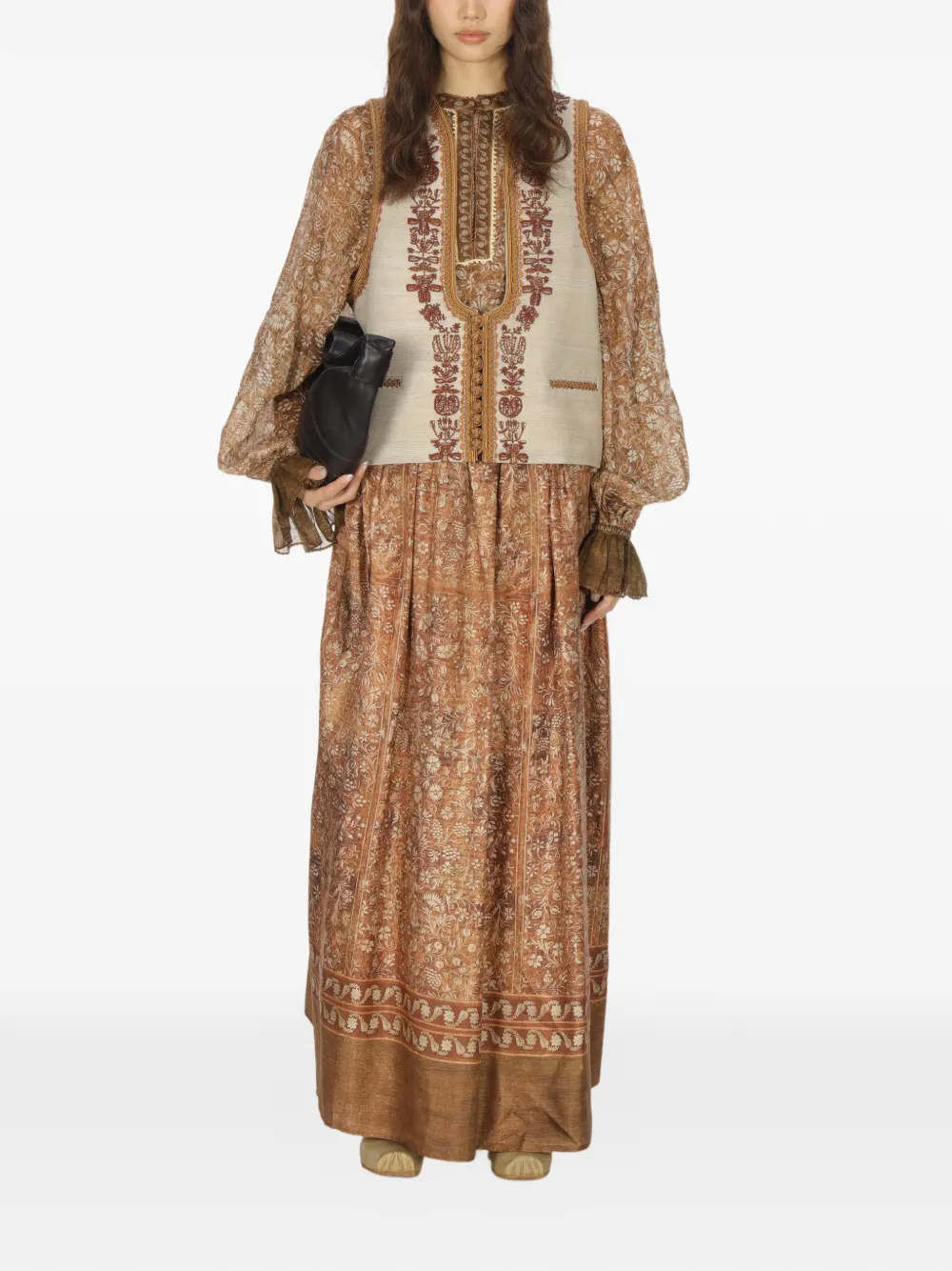 Beaded U-Neck Waistcoat