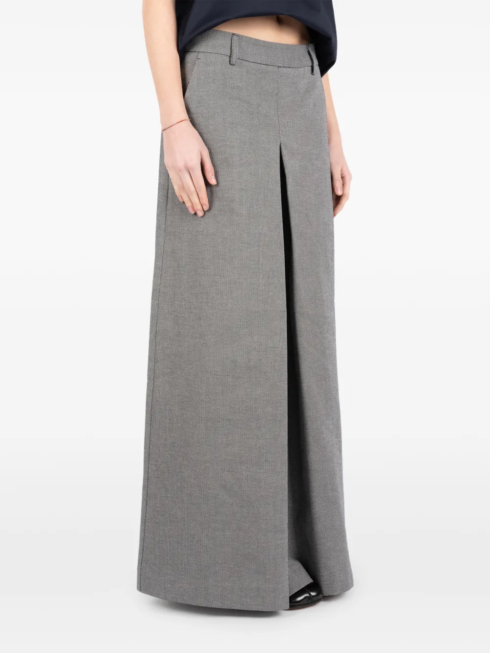Société Anonyme Victoria maxi-rok met split Grijs