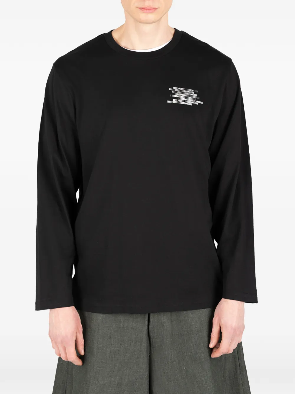 Société Anonyme Binary long-sleeves T-shirt - Nero