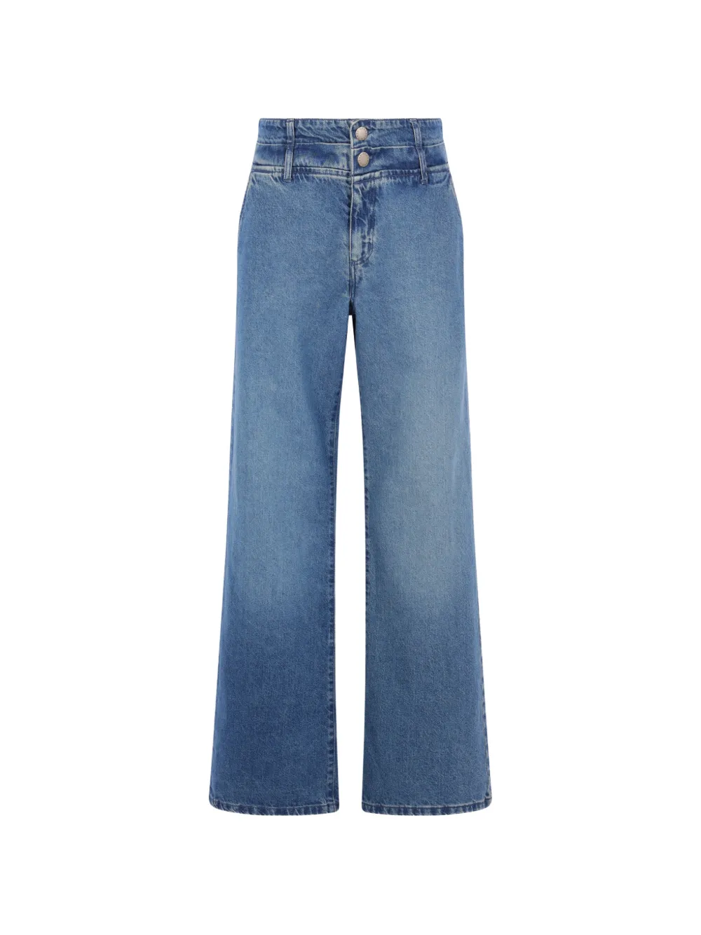 Federica Tosi button denim jeans - Blu
