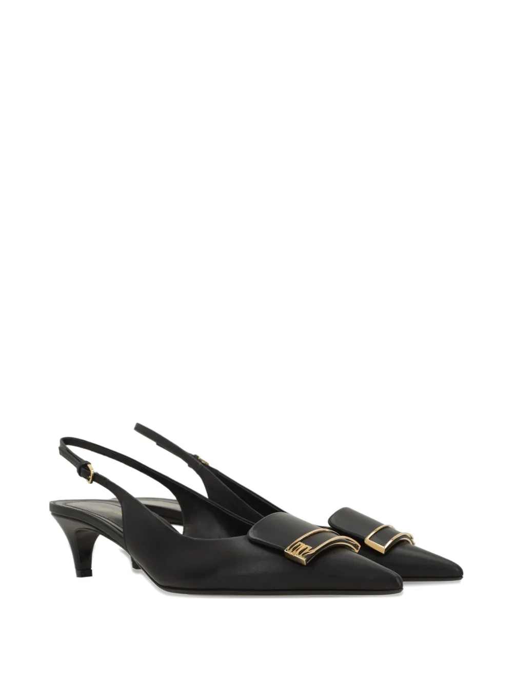 Sergio Rossi Slingback pumps met hak Zwart