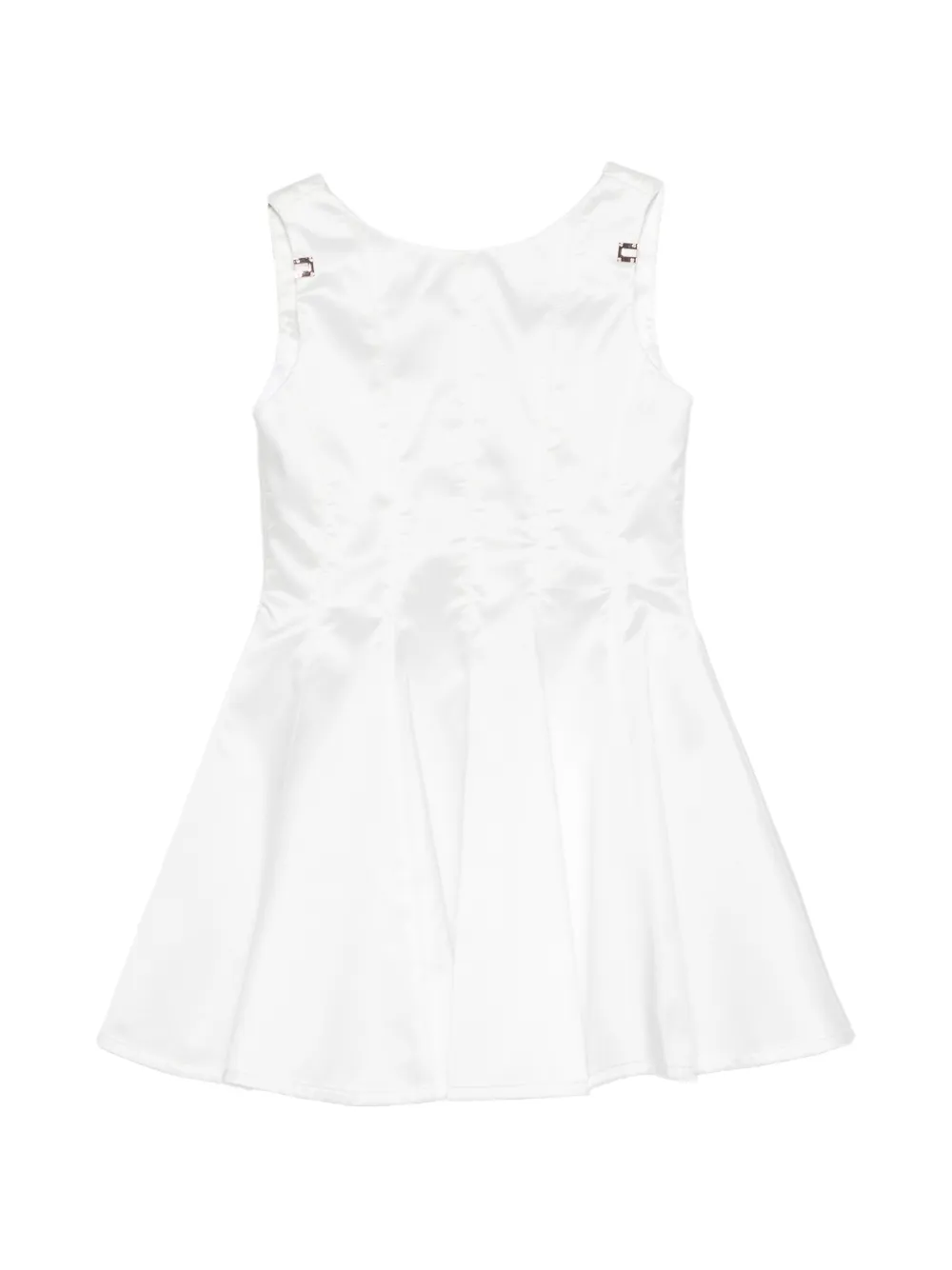 Elisabetta Franchi La Mia Bambina embellishment sleeveless dress - Bianco